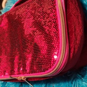 Chi hot fuchsia sequin travel bag